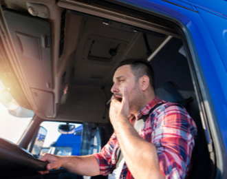 fatigued truck driver