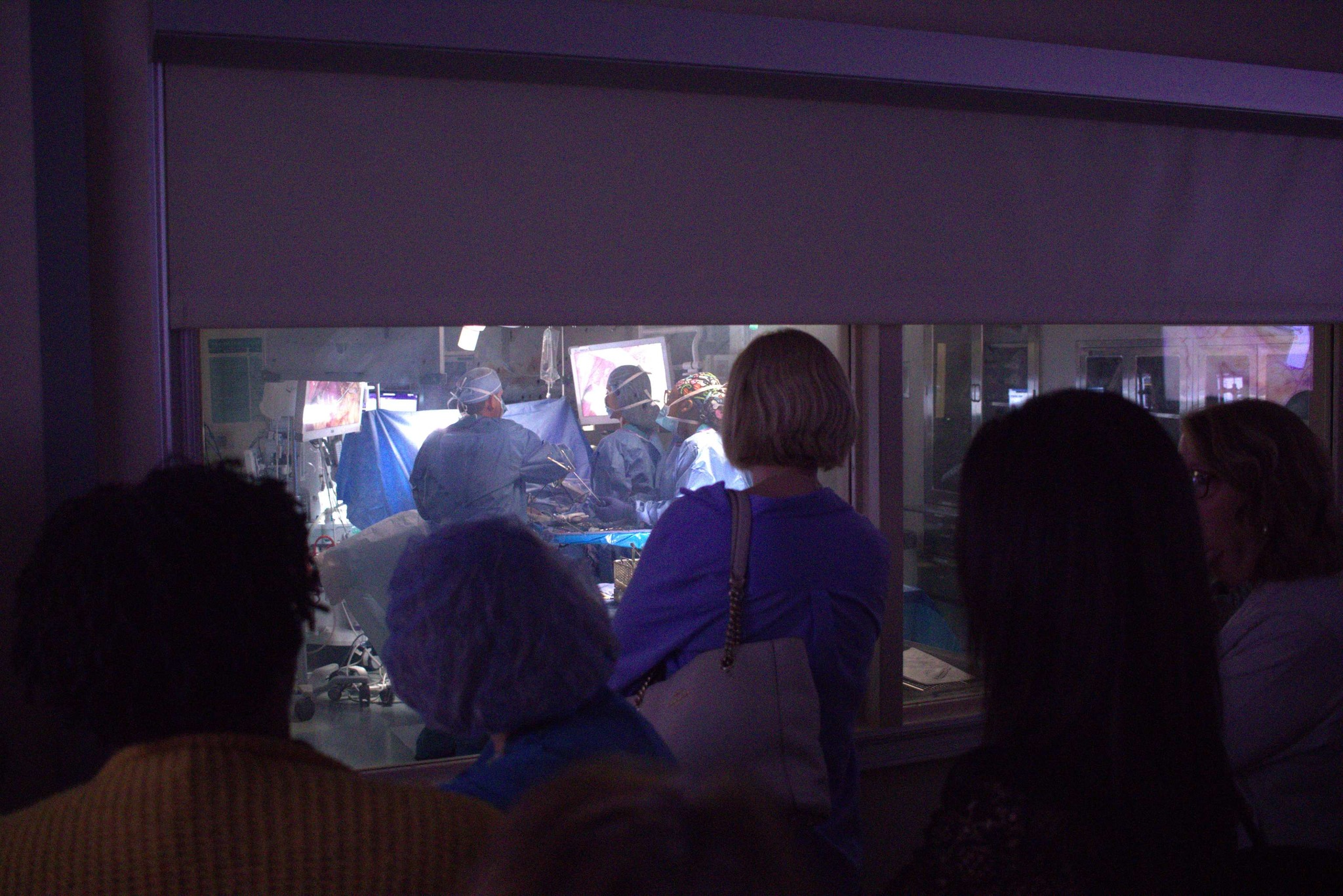 Rangeley Bailey observing a surgical procedure