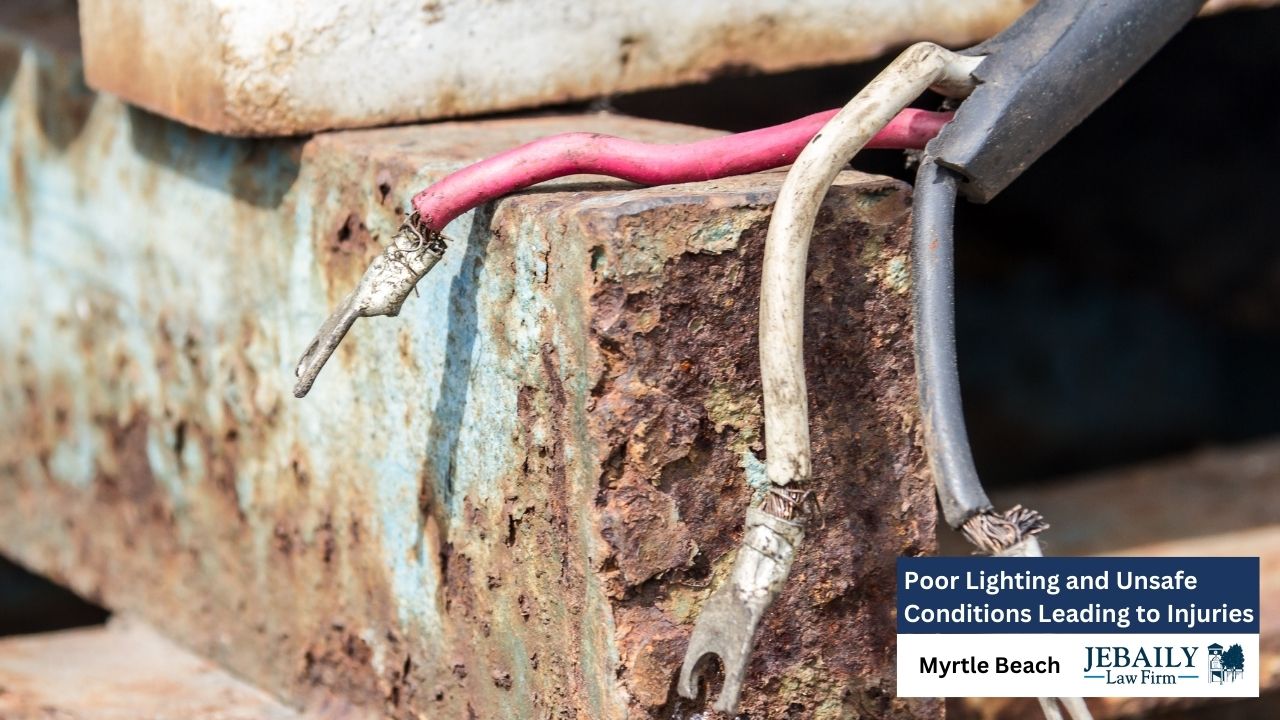 close up shot of old wiring, unsafe conditions