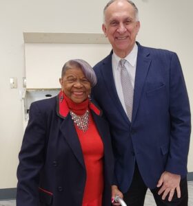 George Jebaily Celebrating Valentine’s Day with the Senior Citizens Association