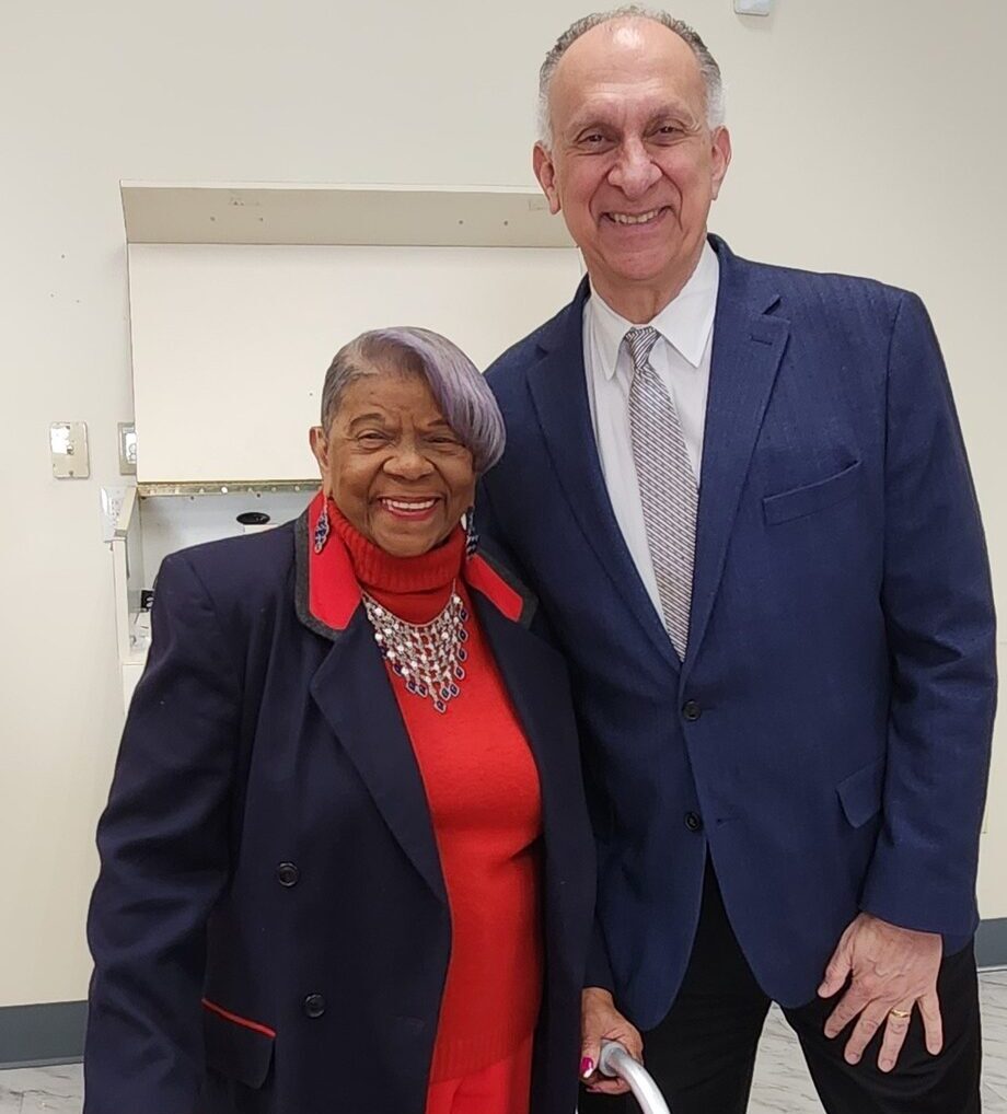 George Jebaily Celebrating Valentine’s Day with the Senior Citizens Association